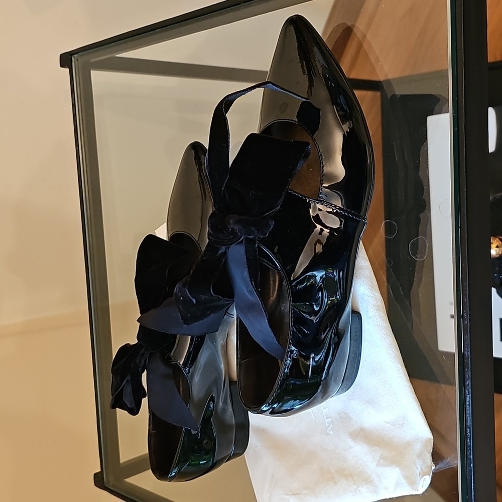 AGL Attilio Giusti Leombruni Elegant Black Patent Leather Women's Shoes. Size 7 - Picture 4 of 8